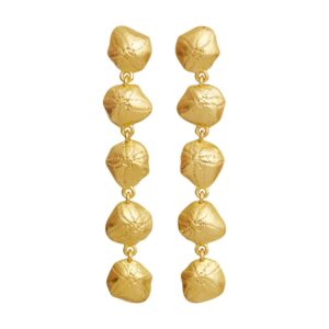 Kesha hængeøreringe - forgyldt