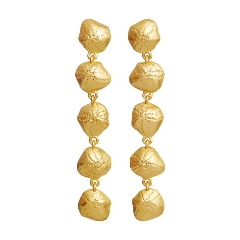 Maanesten Kesha Forgyldte Hængeøreringe