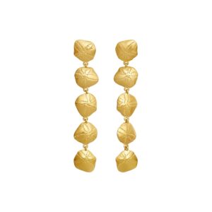 Kishi hængeøreringe - forgyldt