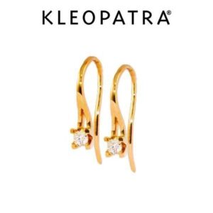 Kleopatra Ørebøjler 14 kt Guld. Brillant på 0,10ct