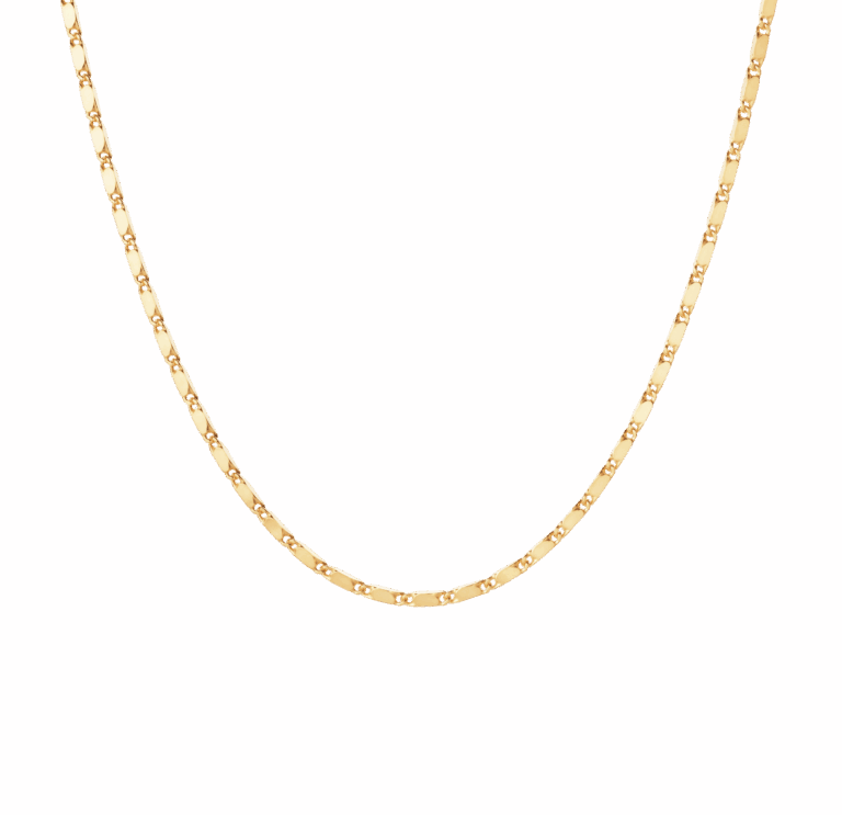 Large Essentia halskæde - forgyldt