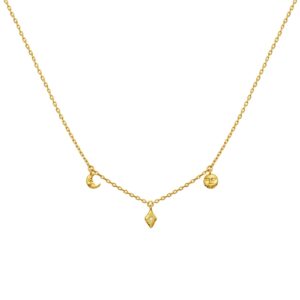 Lea halskæde - forgyldt