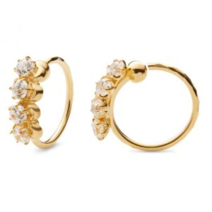 Lela 4 Stones Earring | Forgyldt Fra Maanesten