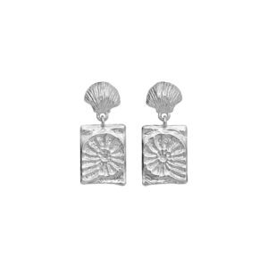 Leva øreringe - sølv