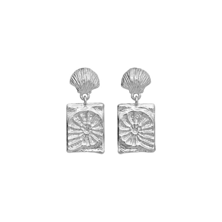 Leva øreringe - sølv