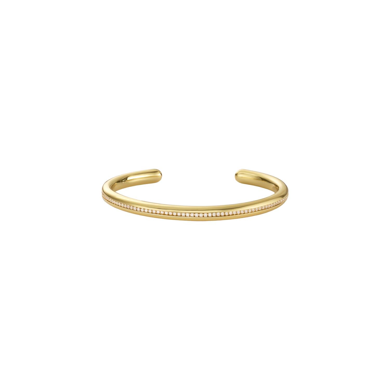 Ligne Crystals armring - guldfarvet