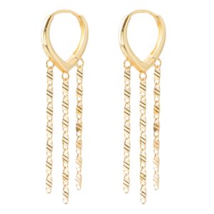 Lini String øreringe - guldfarvet