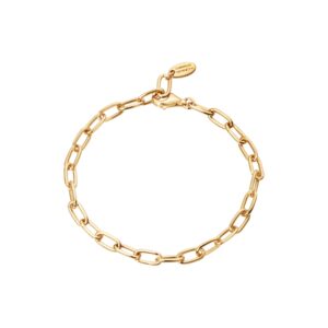 Link Puffer armbånd - forgyldt