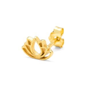 Lotus ørestik - forgyldt