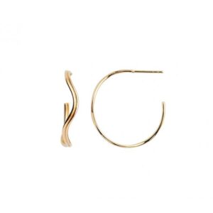 Love Wave Creol Earring 1pc | Forgyldt Fra Stine A