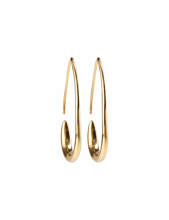 Luna Øreringe - Forgyldt