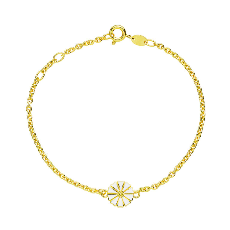 Lund Copenhagen Marguerit Armbånd i forgyldt, 9 mm