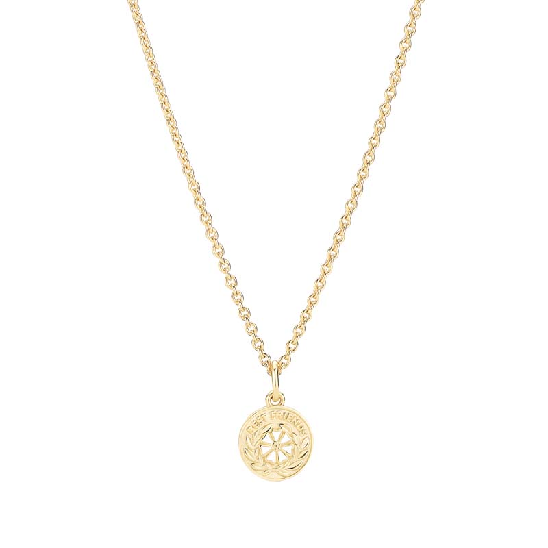 Lund Copenhagen Marguerit "Best Friends" halskæde i forgyldt