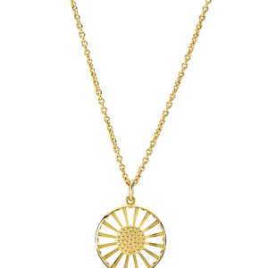 Lund Copenhagen Marguerit halskæde i forgyldt