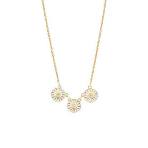 Lund Copenhagen Marguerit halskæde med 3 margueritter