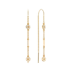 Lund Copenhagen forgyldt Marguerit/Pind ørehænger