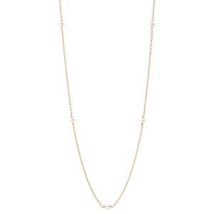 Lund Copenhagen halskæde i forgyldt med perler