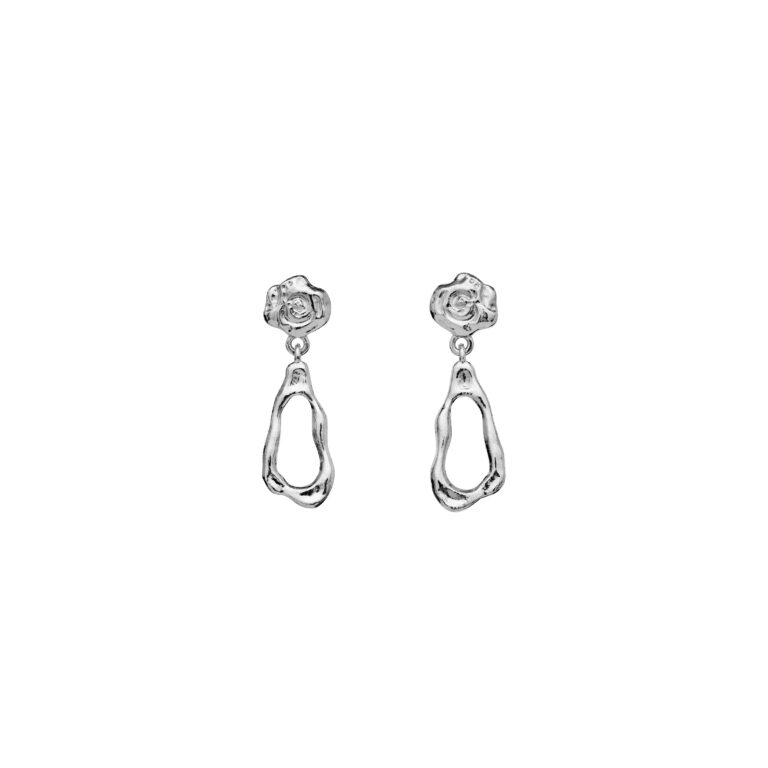 Lydia hængeøreringe - sølv