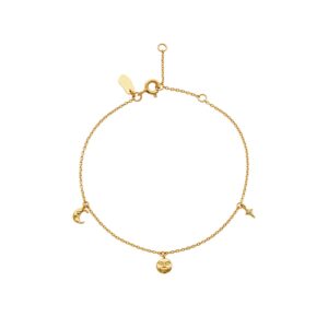 Lysander armbånd - forgyldt