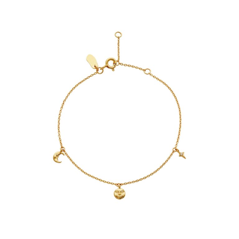 Lysander armbånd - forgyldt