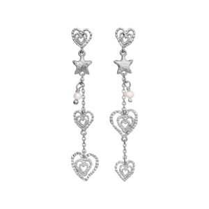 Maanesten Irena Hængeøreringe Sølv