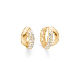 Mads Z Celia øreringe i 8 kt guld med cubic zirkonia