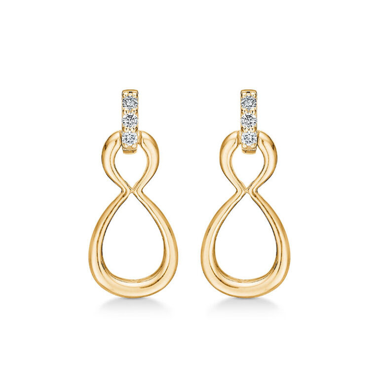 Mads Z Devotion øreringe i 14 kt. guld med brillanter