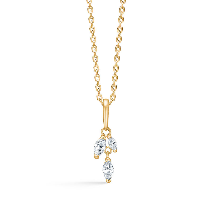 Mads Z Emilia vedhæng i 8 kt. guld med zirkonia