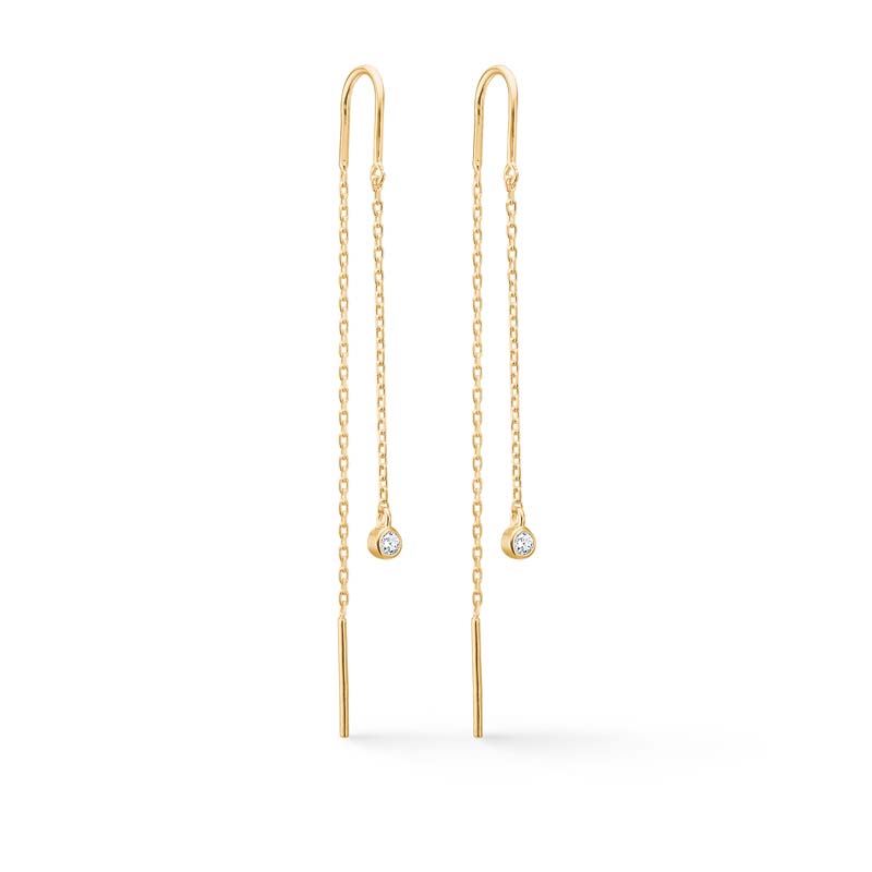 Mads Z Endless Allure øreringe i 14 kt guld med diamanter