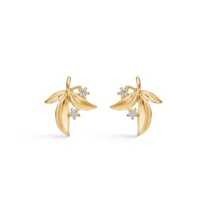 Mads Z Olive Love 14kt guld ørestikker med diamanter