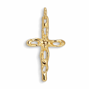 Mary Cross vedhæng - forgyldt