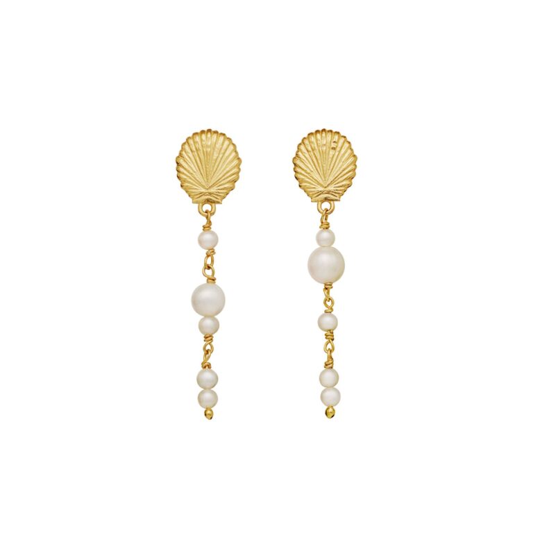 Marylyn hængeøreringe - forgyldt