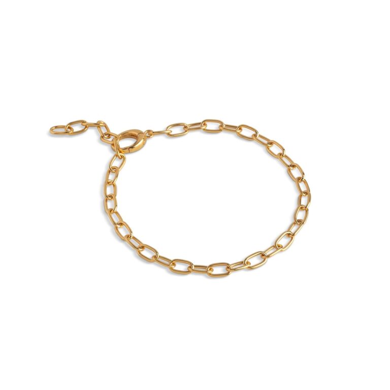 Medium Charm armbånd - guldfarvet
