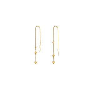 Milia hængeøreringe - forgyldt