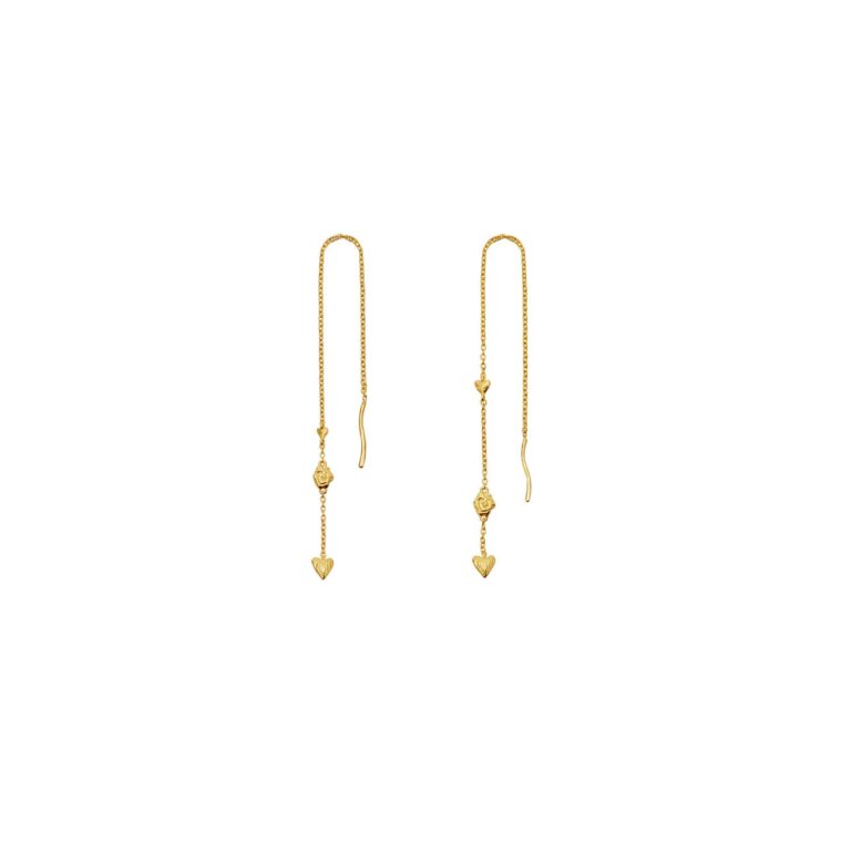 Maanestens smykker Milia Forgyldte (genanvendt sterlingsølv) Hængeøreringe