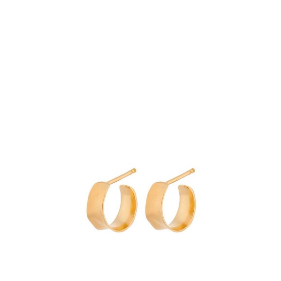 Mini Saga Earrings 12 Mm | Forgyldt Fra Pernille Corydon