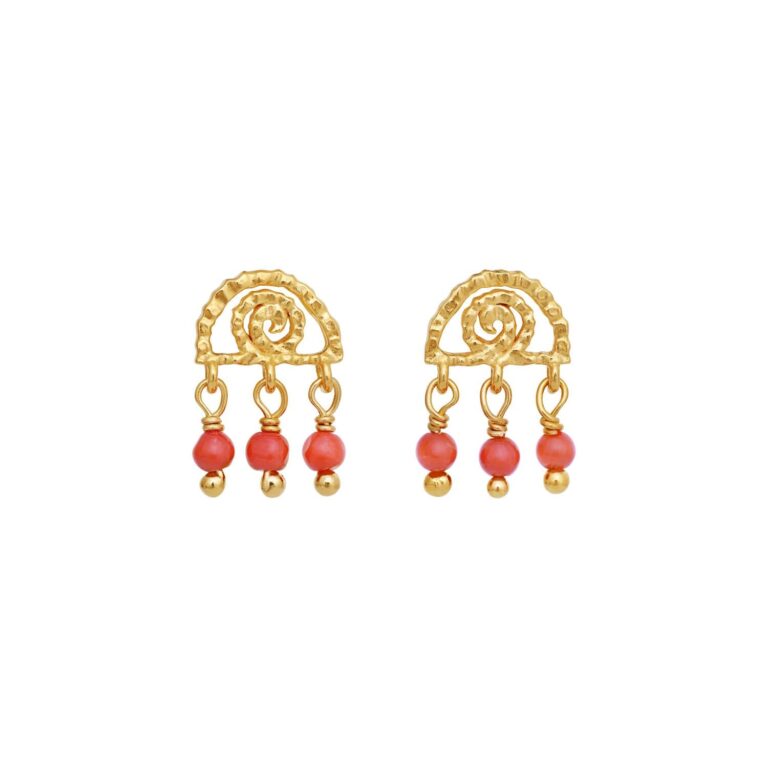 Mirri ørestikker - forgyldt