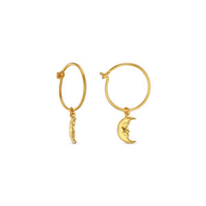 Moonlight Hoops øreringe - forgyldt