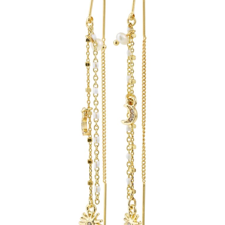 Mylan hængeøreringe - forgyldt