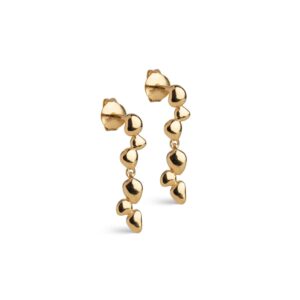 Nara Drop hængeøreringe - forgyldt