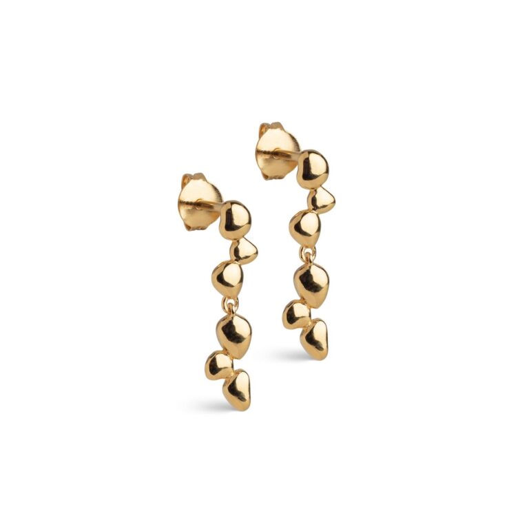 Nara Drop hængeøreringe - forgyldt