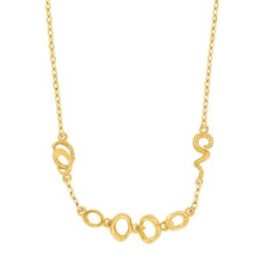Nordahl Jewellery Gem52 halskæde i forgyldt