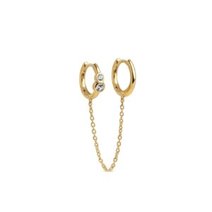 Nova Chain hoops - forgyldt