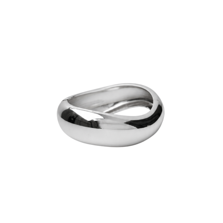 Nuka armring - sølvfarvet