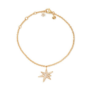 OLE LYNGGAARD COPENHAGEN Funky Stars armbånd i 18 karat guld med 38 diamanter på i alt 0,21ct TW.VS