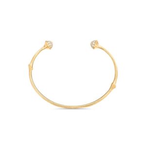 OLE LYNGGAARD COPENHAGEN Nature 18 kt. guld armring med brillanter