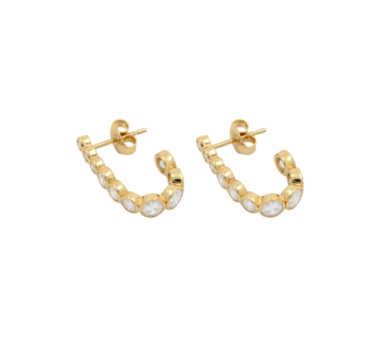 Oda øreringe - forgyldt