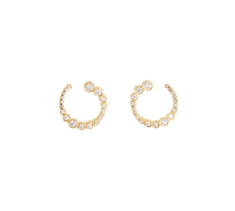 Odette Spiral ørestikker - forgyldt