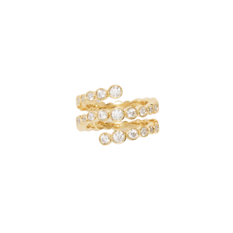 Odette Spiral ring - forgyldt