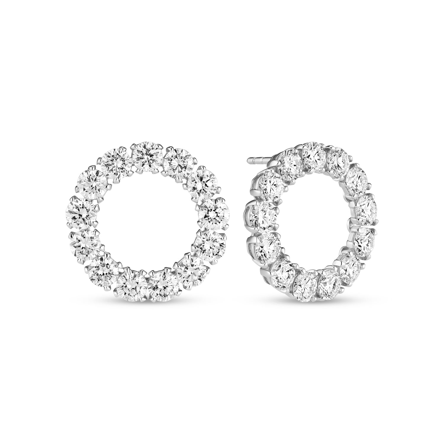 Øreringe Bellina - 14 kt guld el. hvidguld 1.80-2.60 ct TW G-H VS lab-grown diamanter